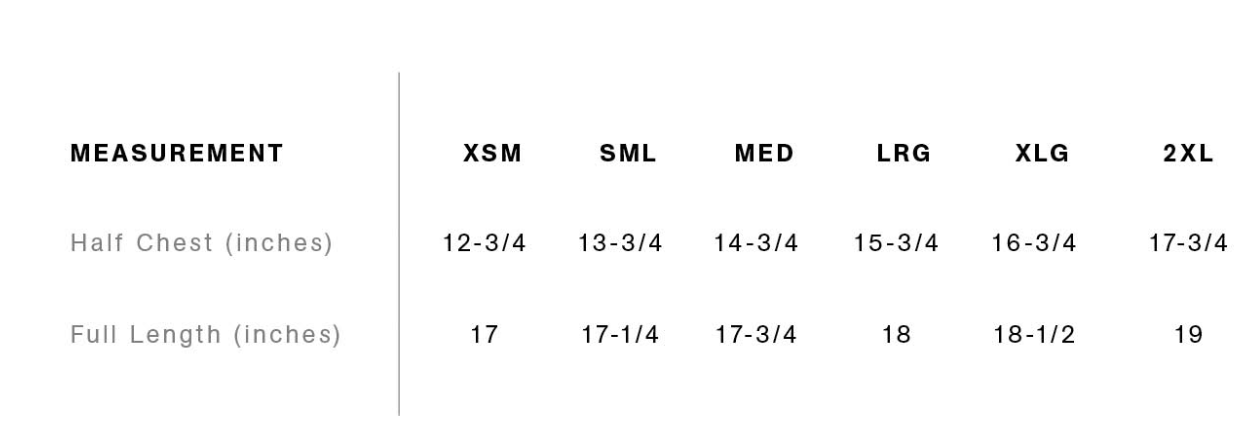 Size Guide